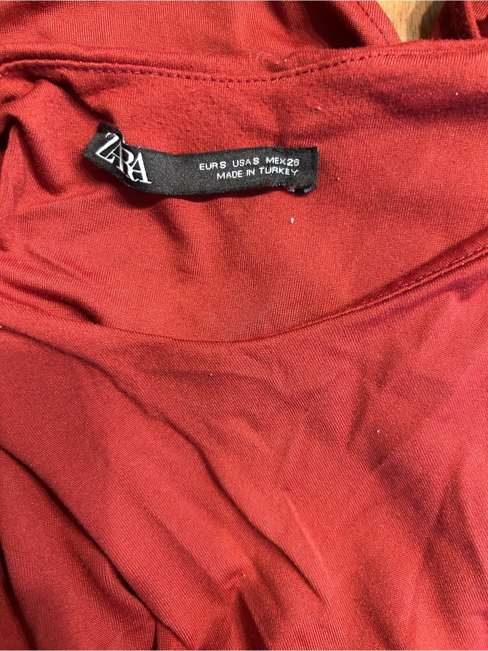 Zara Women’s Red High Neck Sleeveless Bodysuit, Size Small - Picture 9 of 9